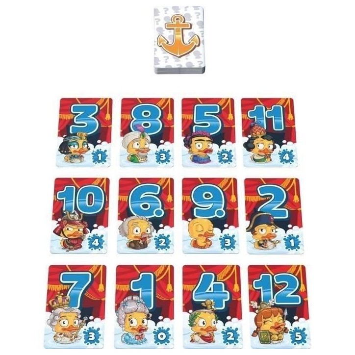 Duck & Cover - Captain Games - Jeu de Cartes 8 Ans+- 2 a 7 Joueurs - 20 Minutes - Asmodee