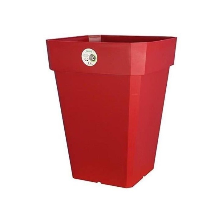 RIVIERA Pot de fleurs Soleilla - Carré - 40 x 40 cm - Rouge RIVIERA Pot de fleurs Soleilla - Carré - 40 x 40 cm - Rouge