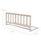 ROBA Barriere de Lit 90 cm - Protection Anti-Chute Sûre pour Bébés et Enfants - de 18 Mois a 5 Ans - Montage Facile - Bois Na ROBA Barriere de Lit 90 cm - Protection Anti-Chute Sûre pour Bébés et Enfants - de 18 Mois a 5 Ans - Montage Facile - Bois Na