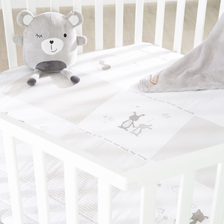 Parc hexagonal - ROBA - FOX & BUNNY - De la naissance jusqu'a 15 kg - Réglable - Roulettes - Blanc laqué Parc hexagonal - ROBA - FOX & BUNNY - De la naissance jusqu'a 15 kg - Réglable - Roulettes - Blanc laqué