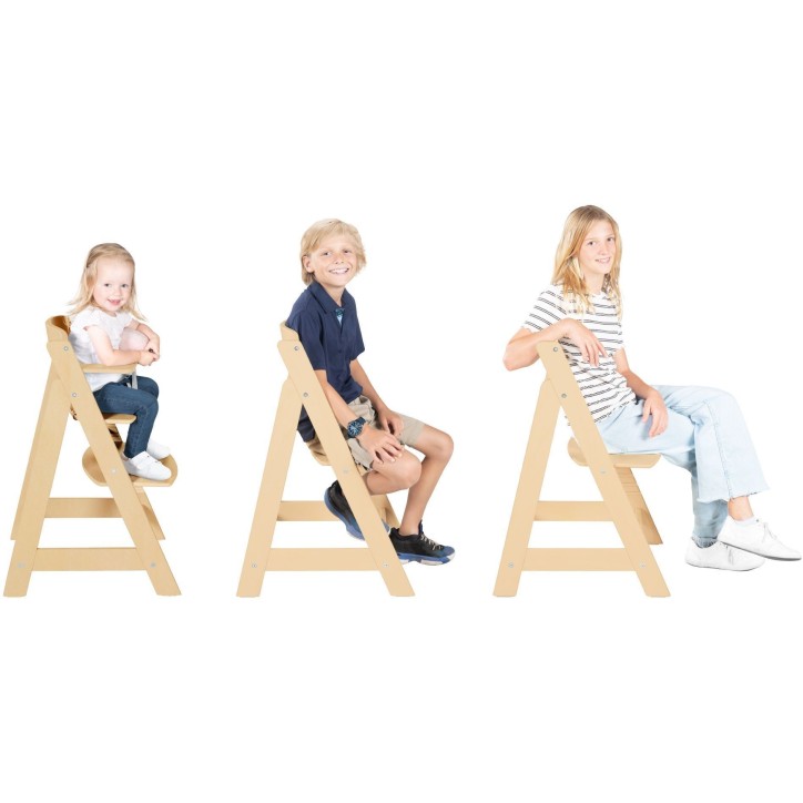 Chaise haute évolutive - ROBA - LIV UP - De 6 mois jusqu'a 70 kg - Set organisateur inclus - Bois naturel Chaise haute évolutive - ROBA - LIV UP - De 6 mois jusqu'a 70 kg - Set organisateur inclus - Bois naturel