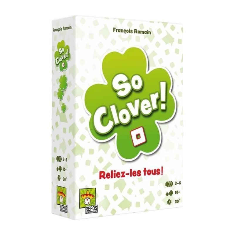 Jeu d'ambiance - ASMODEE - So Clover - 880 mots-clés - 3-6 joueurs - Jeu d'ambiance - ASMODEE - So Clover - 880 mots-clés - 3-6 joueurs -