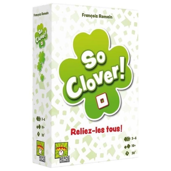 Jeu d'ambiance - ASMODEE - So Clover - 880 mots-clés - 3-6 joueurs - 10 ans et plus Jeu d'ambiance - ASMODEE - So Clover - 880 mots-clés - 3-6 joueurs - 10 ans et plus
