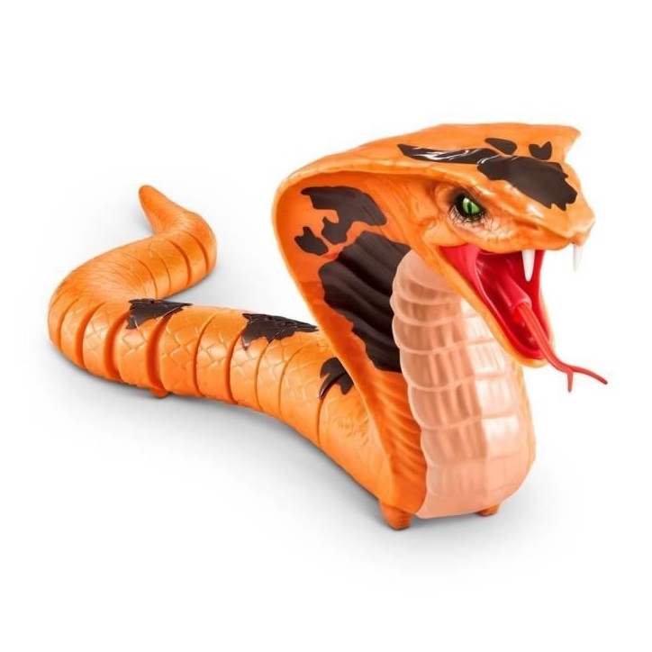Serpent robotisé - ROBO ALIVE - Cobra - Déplacement sinueux - Langue mobile - Effets effrayants