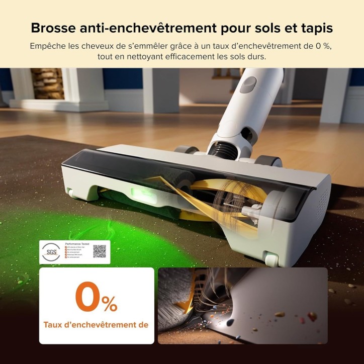 ROBOROCK H60 HUB - Aspirateur Balai sans Fil avec Station de Vidage Automatique - Batterie Amovible 60 Min - 115 AW ROBOROCK H60 HUB - Aspirateur Balai sans Fil avec Station de Vidage Automatique - Batterie Amovible 60 Min - 115 AW