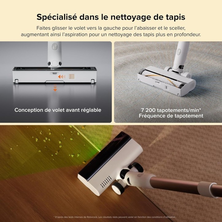 ROBOROCK H60 HUB - Aspirateur Balai sans Fil avec Station de Vidage Automatique - Batterie Amovible 60 Min - 115 AW ROBOROCK H60 HUB - Aspirateur Balai sans Fil avec Station de Vidage Automatique - Batterie Amovible 60 Min - 115 AW