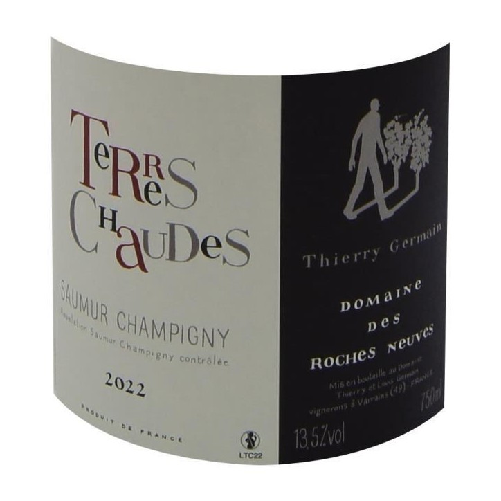 Domaine des Roches Neuves Cuvée Terres Chaudes 2022 Saumur Champigny - Vin rouge de Loire - Bio 2022