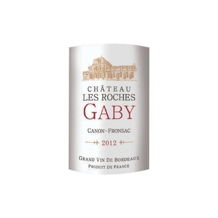 Château Les Roches Gaby 2012 Canon-Fronsac - Vin rouge de Bordeaux
