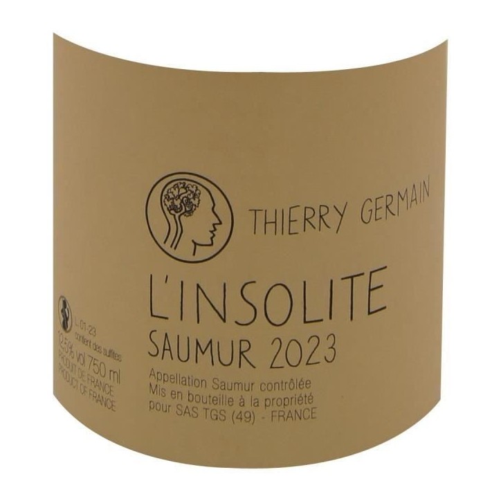 Domaine des Roches Neuves Cuvée L'Insolite Saumur - Vin blanc de Loire - Bio 2023
