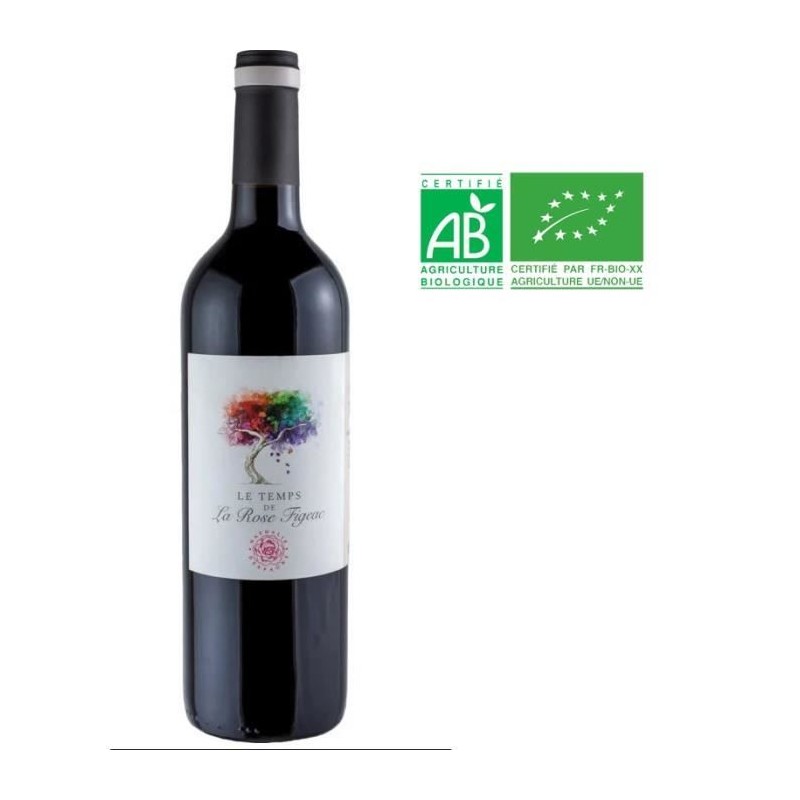 Le Temps de La Rose Figeac 2021 Pomerol - Vin rouge de Bordeaux - Bio