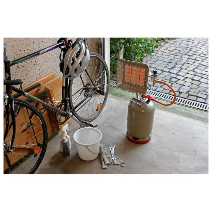Chauffage mobile infrarouge - ROTHENBERGER - Brasero Piezo - Gaz propane - Gris Chauffage mobile infrarouge - ROTHENBERGER - Brasero Piezo - Gaz propane - Gris