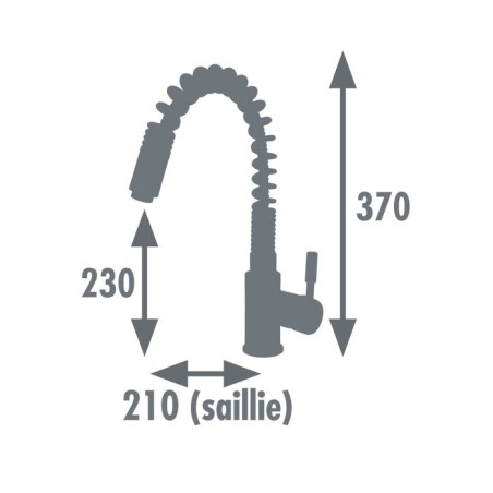 Edouard Rousseau -Mitigeur Evier TIKI - Chromé
