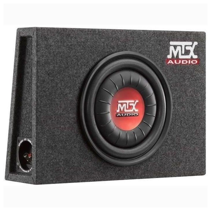 MTX RTF10AS Caisson de grave voiture extra plat clos 25cm 300W RMS 4O membrane polypropylene