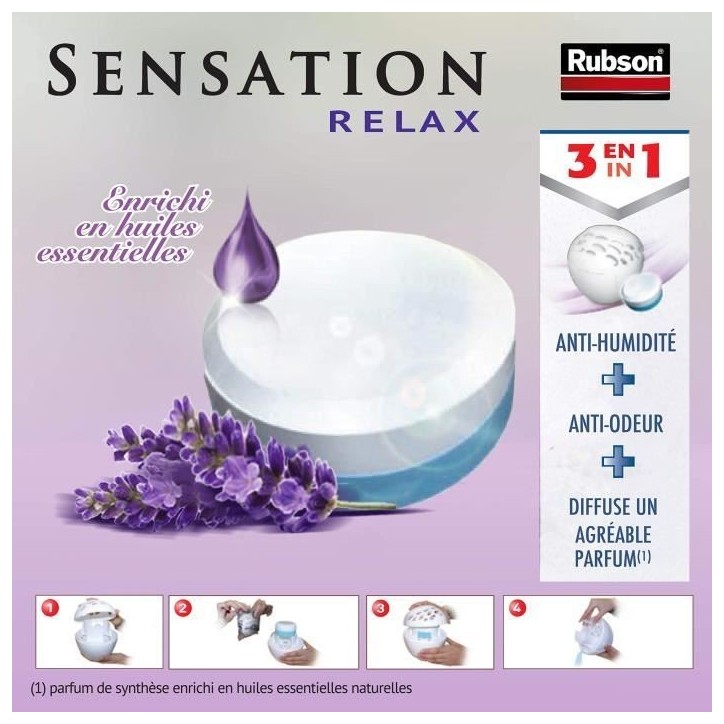 RUBSON Sensation 2 power tabs 3en1 lavande *6