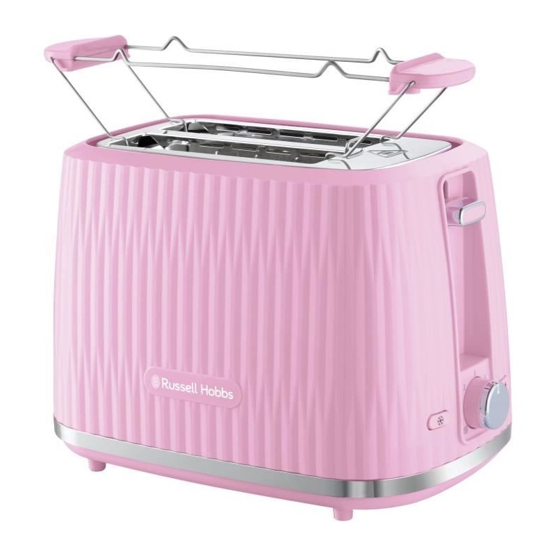 Grille-pain - RUSSELL HOBBS - EDEN - 800 W - 2 fentes - Rasberry
