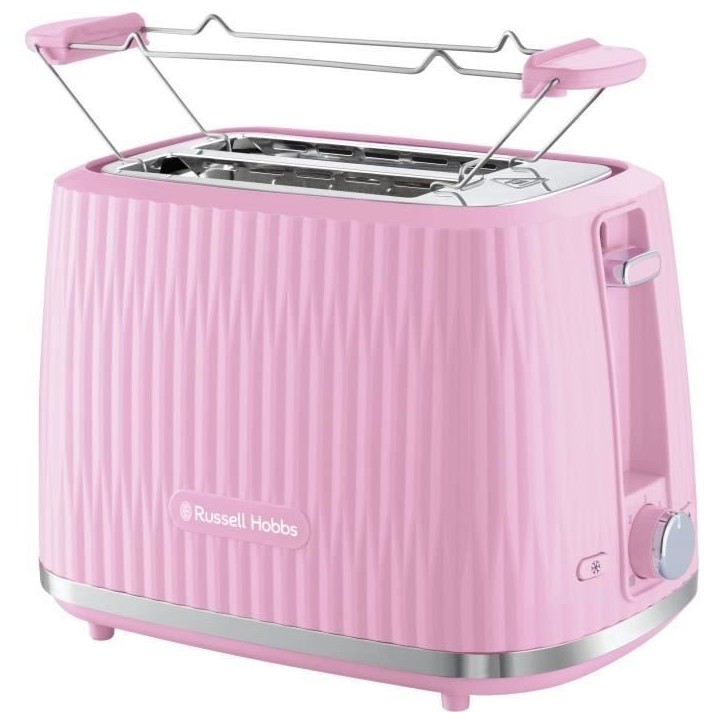 Grille-pain - RUSSELL HOBBS - EDEN - 800 W - 2 fentes - Rasberry