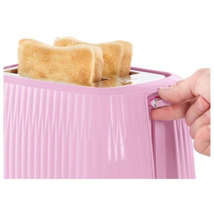Grille-pain - RUSSELL HOBBS - EDEN - 800 W - 2 fentes - Rasberry
