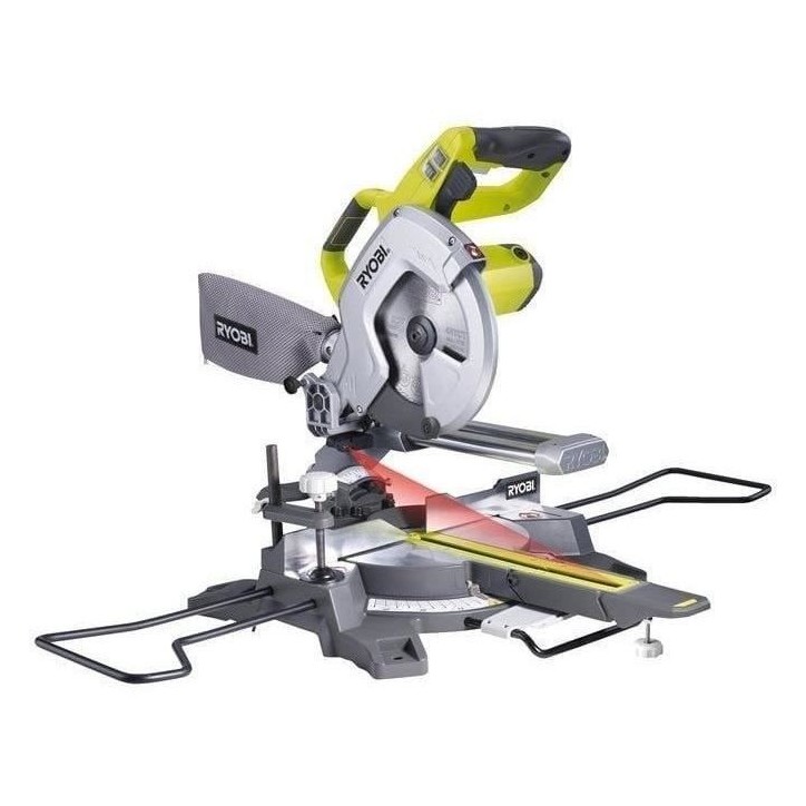 RYOBI - Scie a coupe d'onglets radiale 1 500 W - lame 216 mm 48 dents - capacité 70 x 270 mm a 90°- laser et LED - 15 kg - EMS RYOBI - Scie a coupe d'onglets radiale 1 500 W - lame 216 mm 48 dents - capacité 70 x 270 mm a 90°- laser et LED - 15 kg - EMS