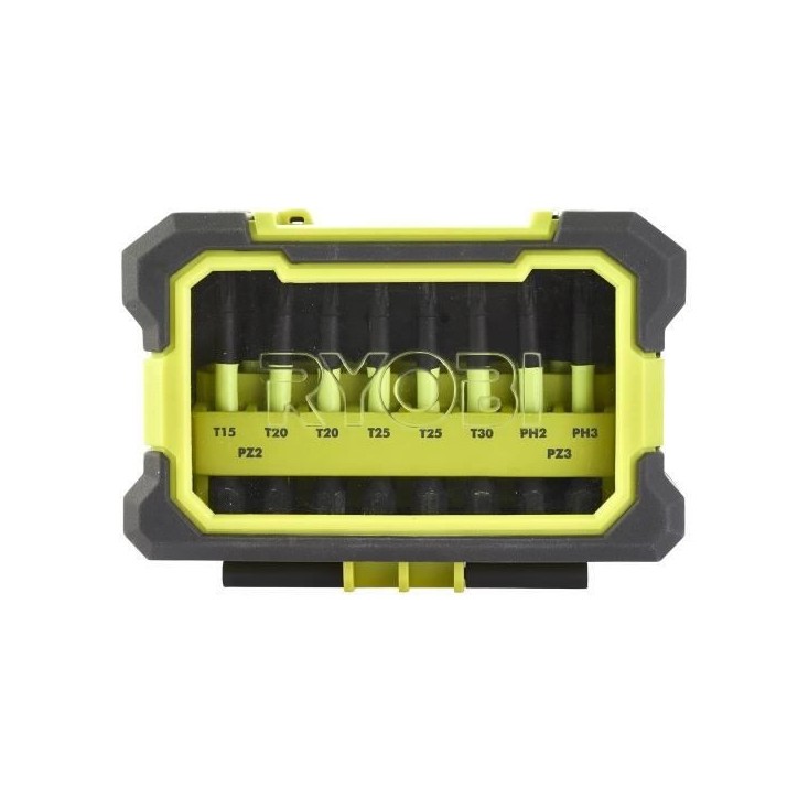Coffret antichocs accessoires de vissage Ryobi 10 pieces RAK10MSDI