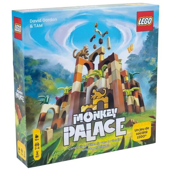 Lego Monkey Palace - Asmodee - Construisez Votre Chemin vers la Victoire Brique par Brique ! - 10 ans et + - 2 a 4 Joueurs - 45