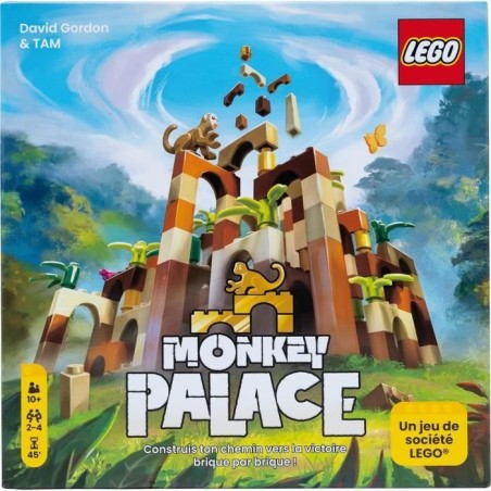 Lego Monkey Palace - Asmodee - Construisez Votre Chemin vers la Victoire Brique par Brique ! - 10 ans et + - 2 a 4 Joueurs - 45