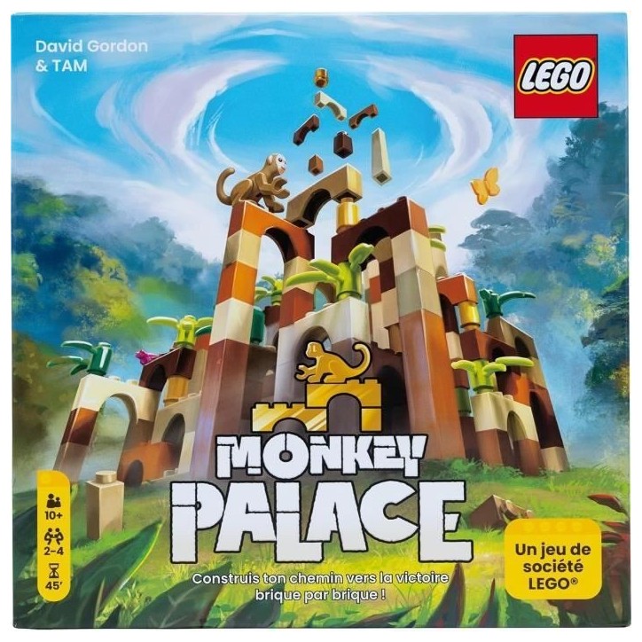 Lego Monkey Palace - Asmodee - Construisez Votre Chemin vers la Victoire Brique par Brique ! - 10 ans et + - 2 a 4 Joueurs - 45