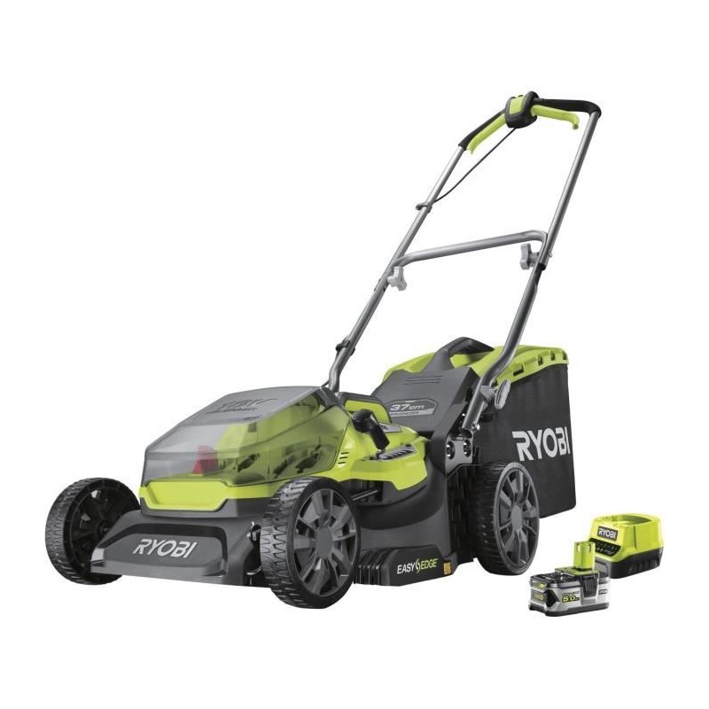 RYOBI - Tondeuse poussée 18V ONE+ - Brushless - Ø coupe 37 cm - rama