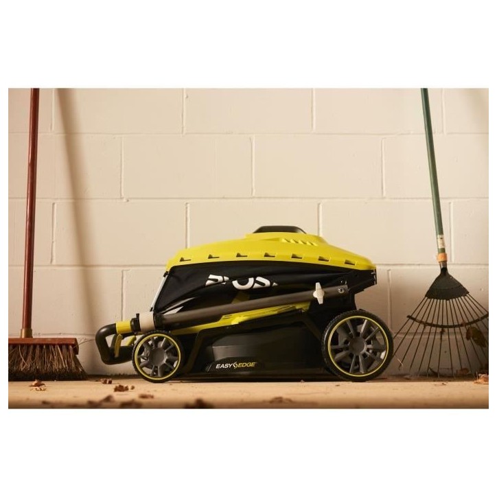RYOBI - Tondeuse poussée 18V ONE+ - Brushless - Ø coupe 37 cm - ramassage et mulching + batterie 5,0 Ah & chargeur - RY18LMX37 RYOBI - Tondeuse poussée 18V ONE+ - Brushless - Ø coupe 37 cm - ramassage et mulching + batterie 5,0 Ah & chargeur - RY18LMX37