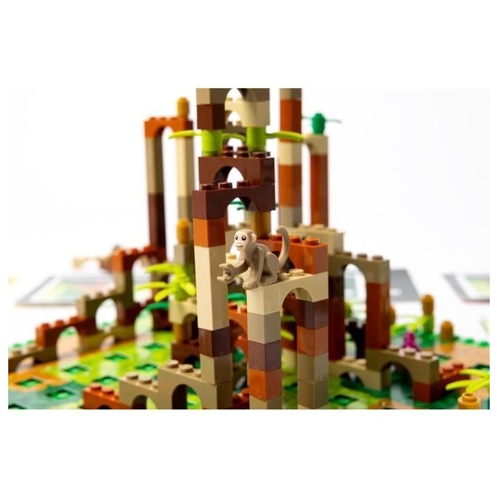 Lego Monkey Palace - Asmodee - Construisez Votre Chemin vers la Victoire Brique par Brique ! - 10 ans et + - 2 a 4 Joueurs - 45