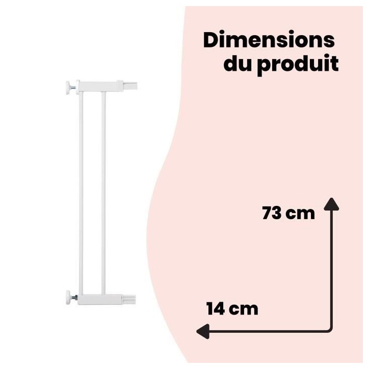 SF1 Extension barriere 14cm Blanc