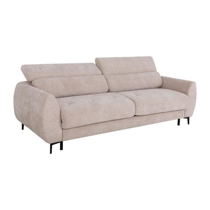 Canapé convertible express - 2 / 3 places - SAFIA - Tissu gauffré - Canapé convertible express - 2 / 3 places - SAFIA - Tissu gauffré -