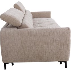 Canapé convertible express - 2 / 3 places - SAFIA - Tissu gauffré -