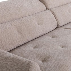 Canapé convertible express - 2 / 3 places - SAFIA - Tissu gauffré -