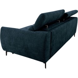 Canapé convertible express - 3 places - SAFIA - Tissu gauffré - Saph