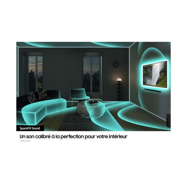 Barre de son - SAMSUNG - S-Series HW-S710D/XE - 3.1 canaux - Caisson de basse sans fil 6,5 - Bluetooth - Noir Titane