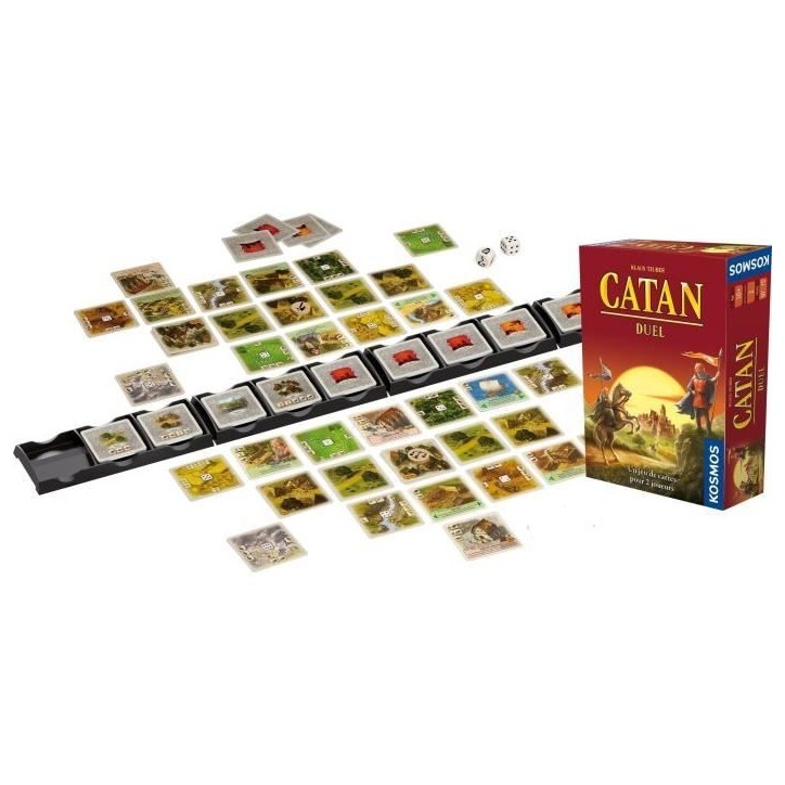 Jeu de société - ASMODEE - Catan Duel - a partir de 10 ans - 2 joueurs - 30 a 75 minutes