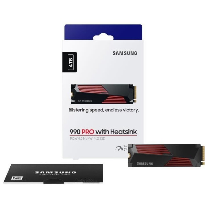 SAMSUNG SSD Interne 990 PRO avec dissipateur 4 To MZ-V9P4T0GW SAMSUNG SSD Interne 990 PRO avec dissipateur 4 To MZ-V9P4T0GW