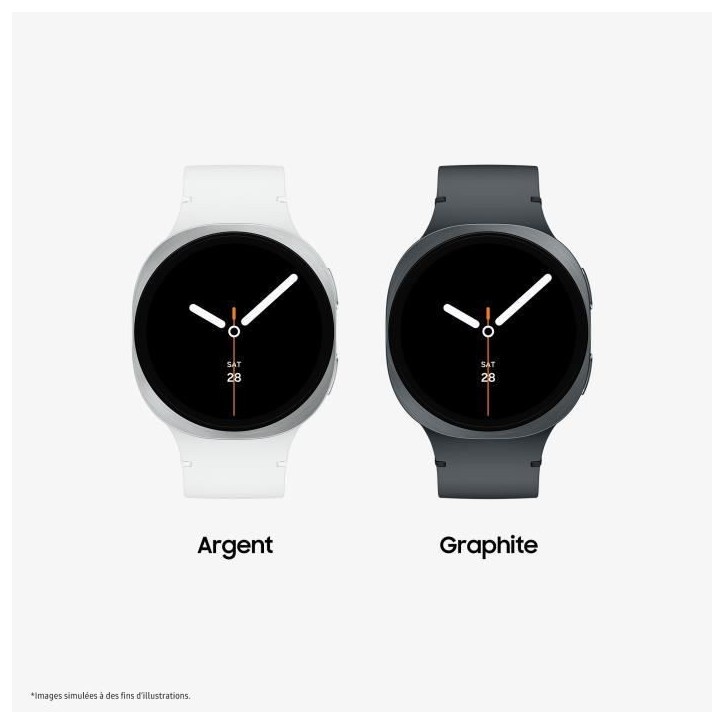 Samsung Galaxy Watch8 Montre connectée Bluetooth 40mm Graphite