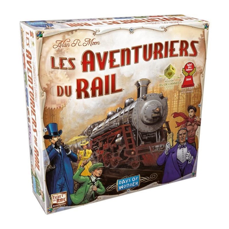 Les Aventuriers du Rail - Unbox Now - Jeu de société - a partir de 8 Les Aventuriers du Rail - Unbox Now - Jeu de société - a partir de 8