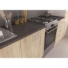 SARA Cuisine complete modulable - 8 éléments - Décor chene sonoma -