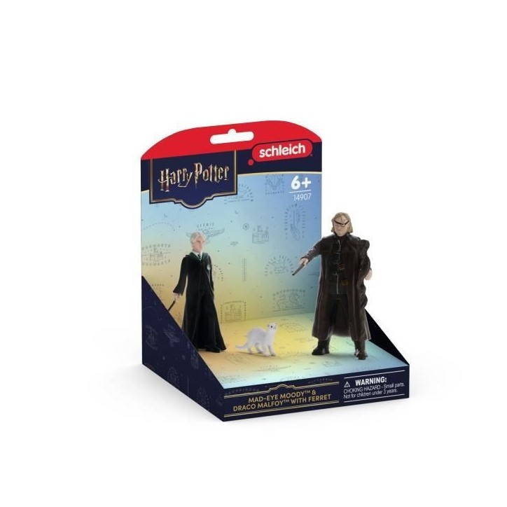 Figurine Alastor Maugrey & Drago Malfoy et le furet, Schleich 14907 Gamme Harry Potter©