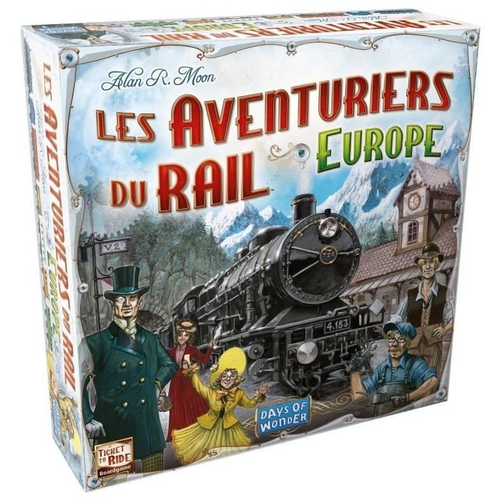 Days of Wonder | Les Aventuriers du Rail : Europe | Unbox Now | Jeu de société | a partir de 8 ans | Compatible avec Alexa
