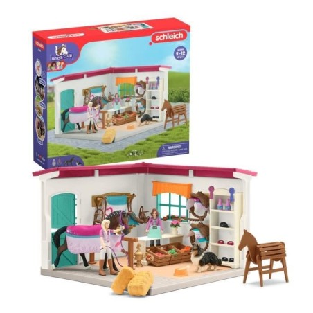 Boutique d'équitation pour chevaux schleich, Coffret schleich avec 67