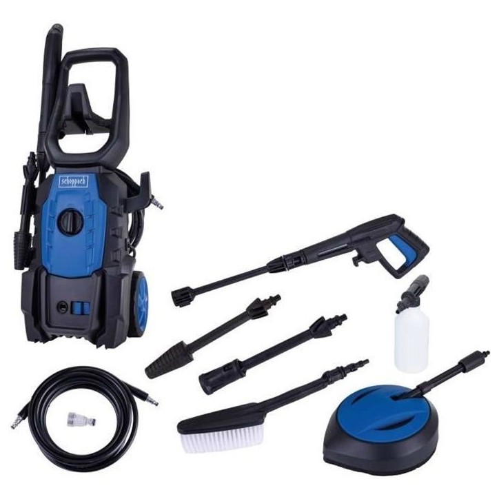 Nettoyeur haute pression électrique - Scheppach - HPC1600-Kit - 135 bar - 420L/h