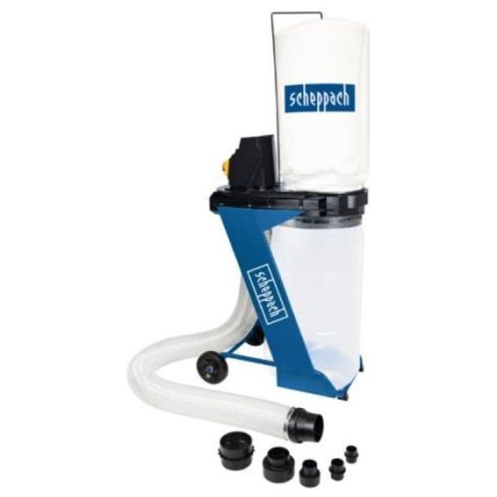 Aspirateur d'atelier de 75L - SCHEPPACH - DC500 - 550W - 1150 m³/h - 6 adaptateurs