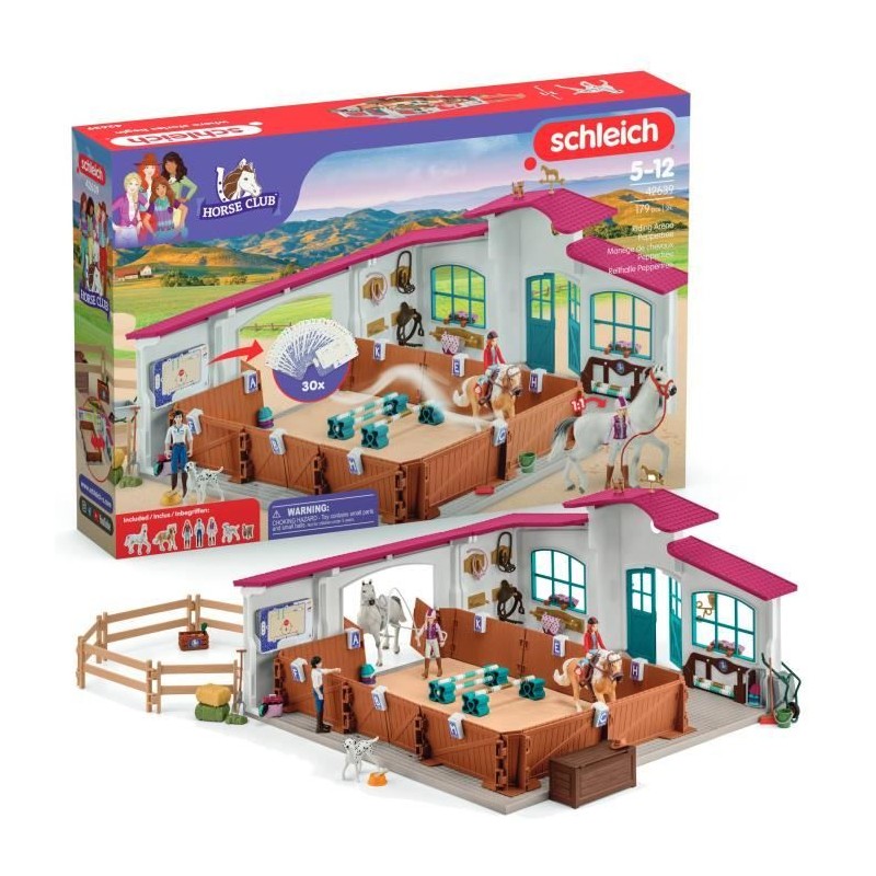 Grand Manege Equestre, Coffret figurine et accessoires, Schleich 42639 Grand Manege Equestre, Coffret figurine et accessoires, Schleich 42639