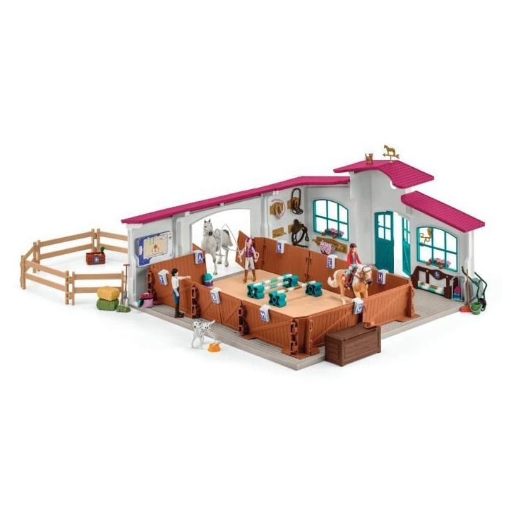 Grand Manege Equestre, Coffret figurine et accessoires, Schleich 42639 Horse Club, Pour enfant des 5 ans Grand Manege Equestre, Coffret figurine et accessoires, Schleich 42639 Horse Club, Pour enfant des 5 ans