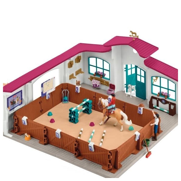 Grand Manege Equestre, Coffret figurine et accessoires, Schleich 42639 Horse Club, Pour enfant des 5 ans Grand Manege Equestre, Coffret figurine et accessoires, Schleich 42639 Horse Club, Pour enfant des 5 ans