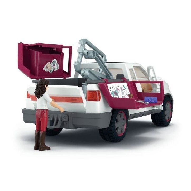 Coffret Vétérinaire mobile avec remorque, SCHLEICH 42704 Horse Club