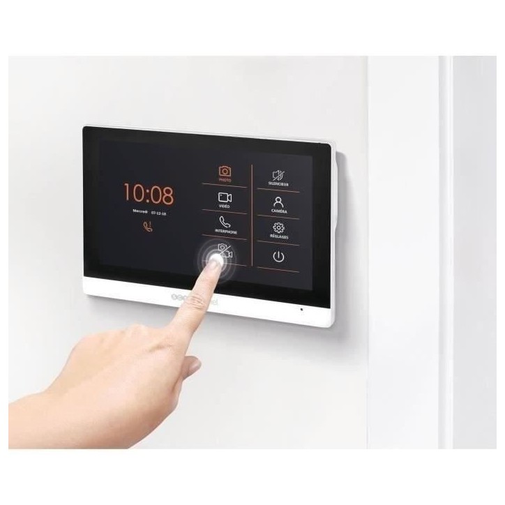 Interphone vidéo filaire avec badges SCS SENTINEL VisioDoor 7+ RFID - écran tactile 7 - vision nocturne - Garantie 5 ans